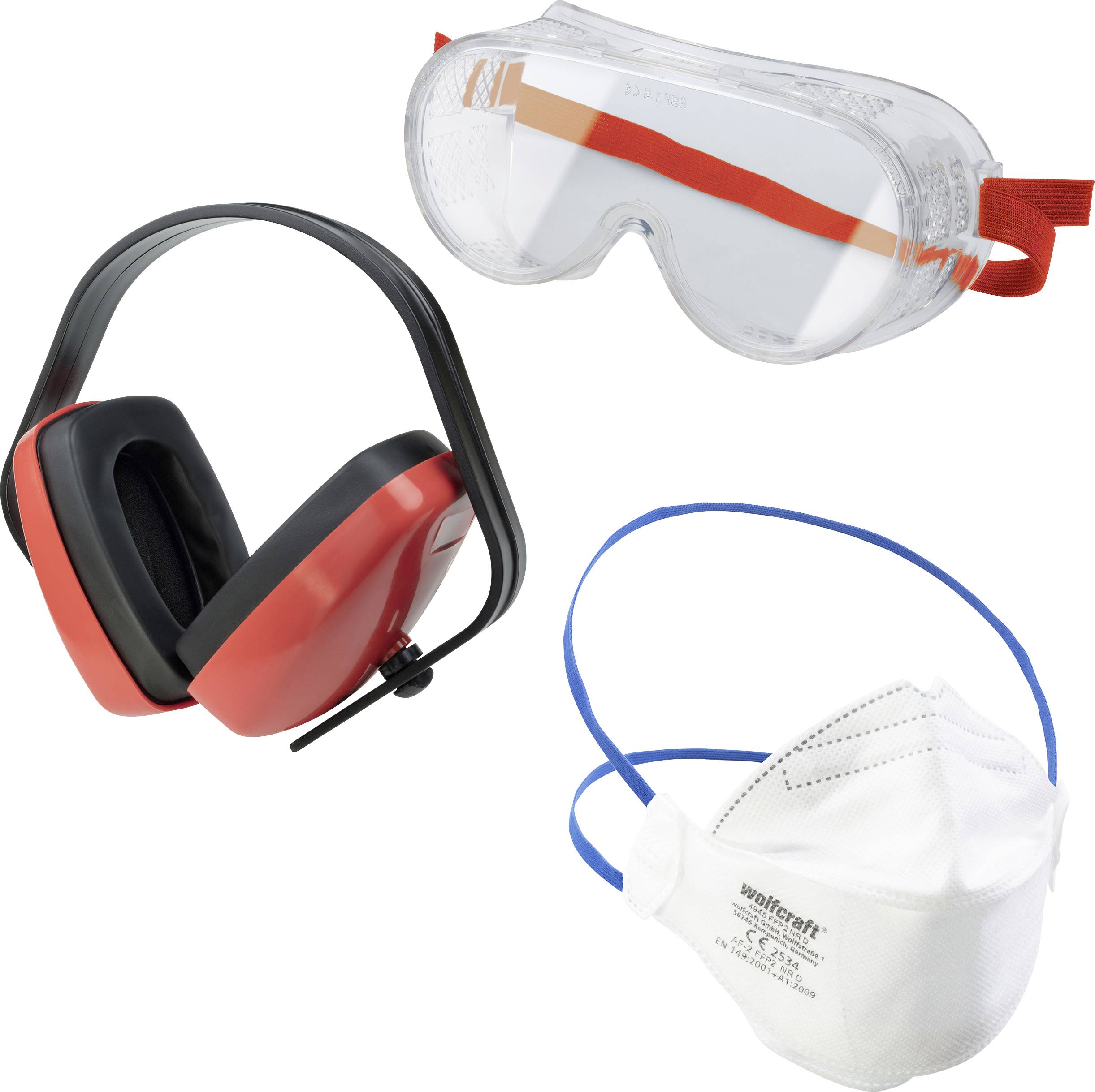 Wolfcraft 4980000 Kit sécurité au travail 29 dB 1 set