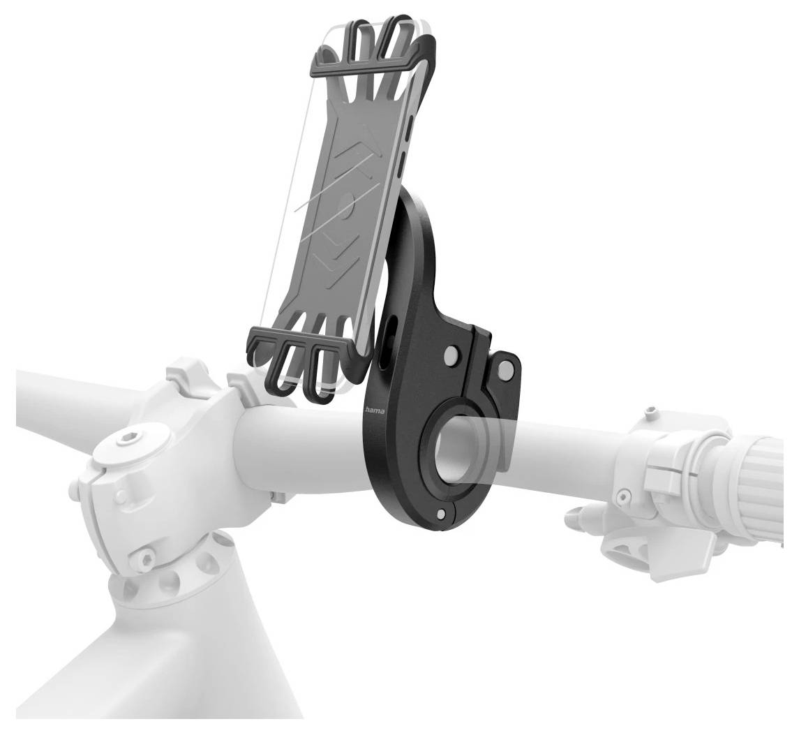 Hama Handyhalterung für E-Bike, schnelle Anbringung, Silikon, drehbar, universal Support de téléphone portable pour voiture