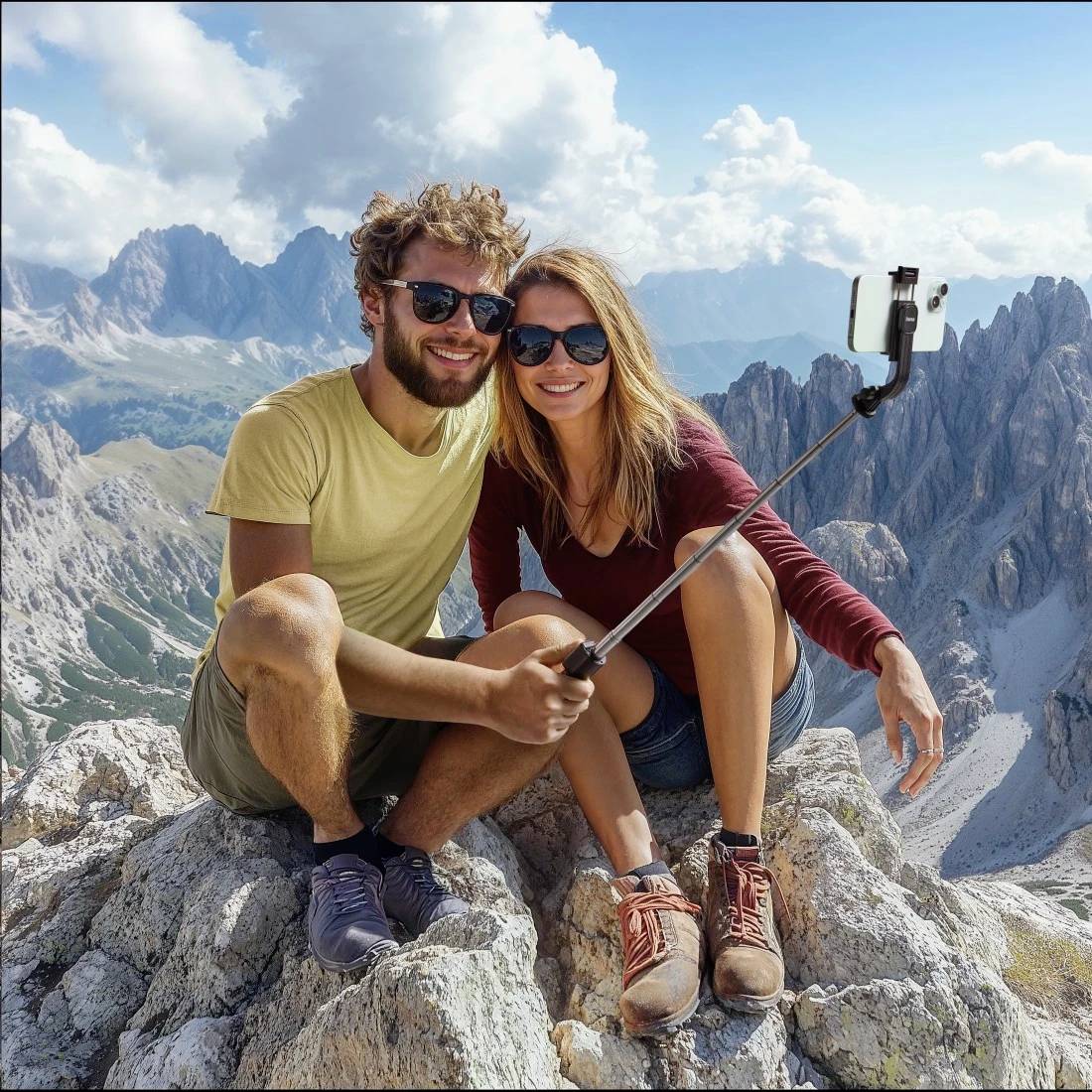 Hama Selfie-Stick-Stativ "Fancy Stand 70 II" für Handy, Bluetooth®-Fernauslöser Perche à selfie noir