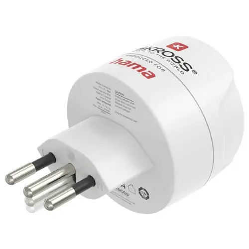 Hama 00223484 Adaptateur de voyage Reiseadapter Typ J, L, N, 3-polig, für die Schweiz, Italien und Brasilien Hama 00223484 Adaptateur de voyage Reiseadapter Typ J, L, N, 3-polig, für die Schweiz, Italien und Brasilien