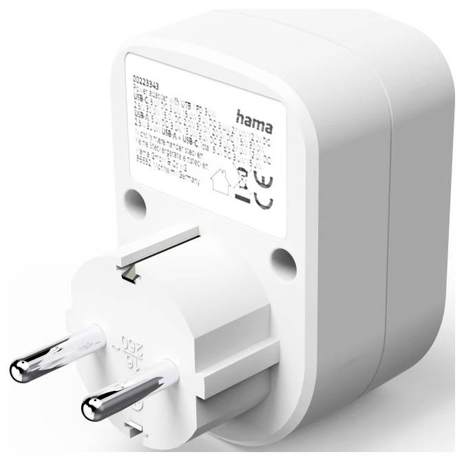 Hama 00223343 Prise de charge USB blanc
