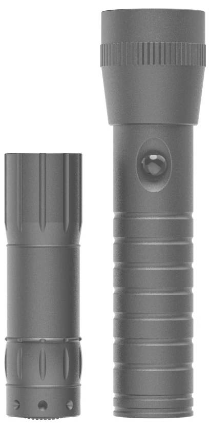 Hama LED-Taschenlampe "FL-DUO", mit Batterien, Aluminium, 2er-Set Lampe de poche