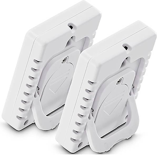 Hama Thermometer und Hygrometer "Baros", digital, für innen, 2-er Set, Weiß Thermo-hygromètre 00222233