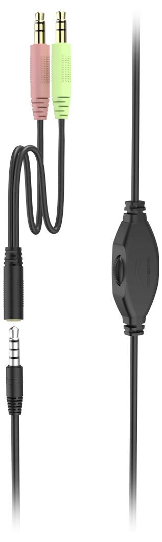 Hama PC-Office-Headset "HS-P100 V2", Stereo, Schwarz Micro-casque supra-auriculaire noir, argent