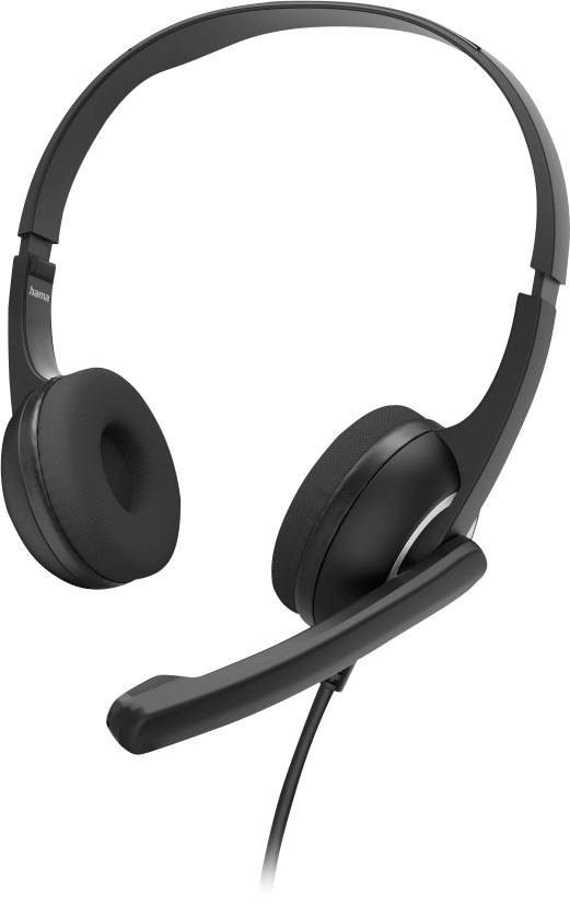 Hama PC-Office-Headset "HS-USB250 V2", Stereo, Schwarz Micro-casque supra-auriculaire noir