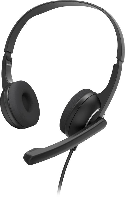 Hama PC-Office-Headset "HS-P150 V2", Stereo, Schwarz Micro-casque supra-auriculaire noir