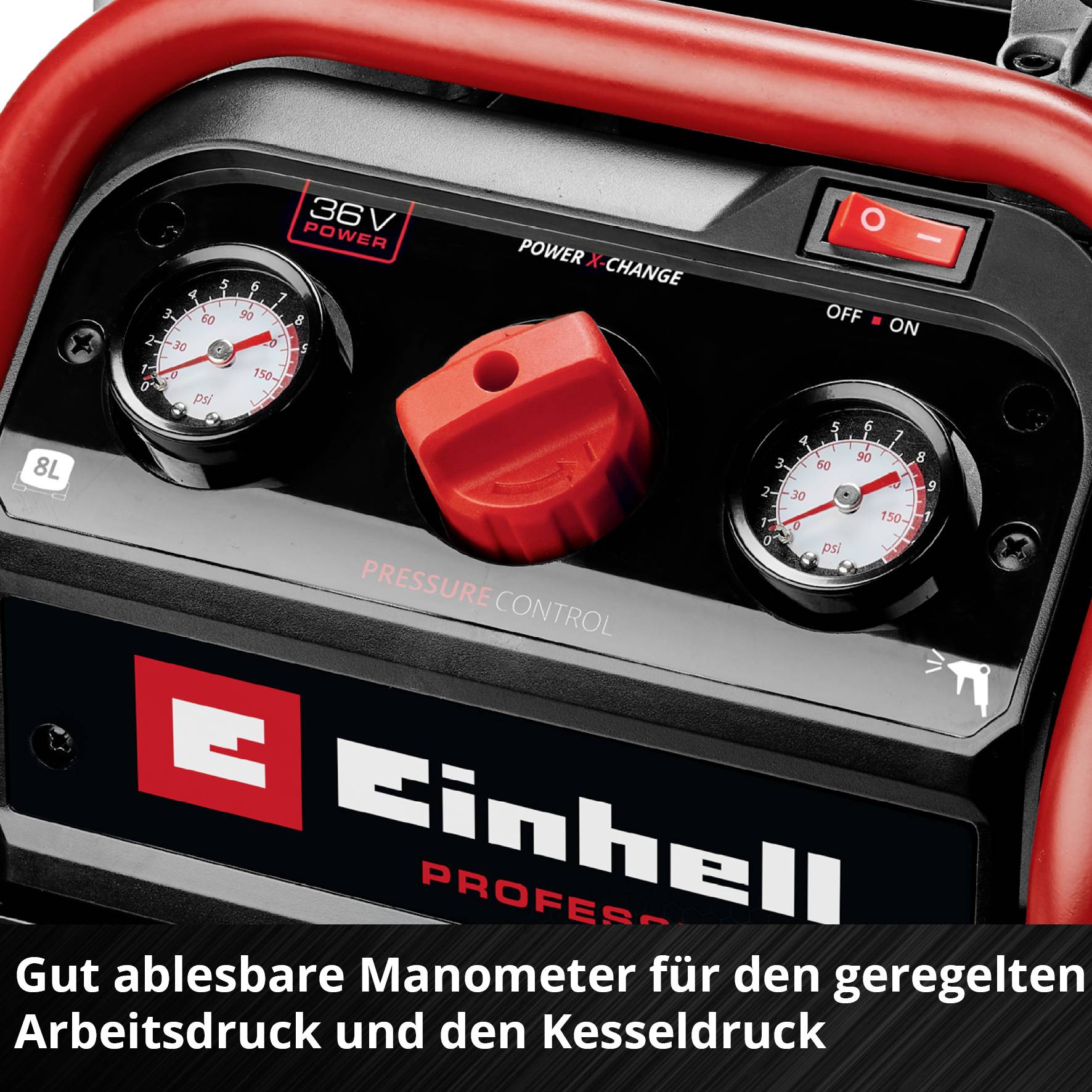 Einhell Professional 4020380 Compresseur sans fil SILENZZO 36/21 8 bar 2 cylindres