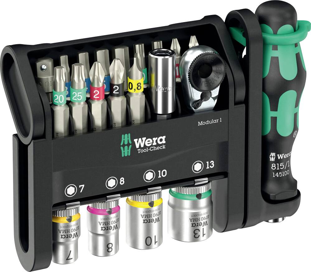 Wera Tool-Check Modular 1 05049000001 Jeu d'outils 21 pièces