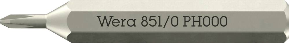 Wera 851 Micro 05058119001 Embout cruciforme PH 000