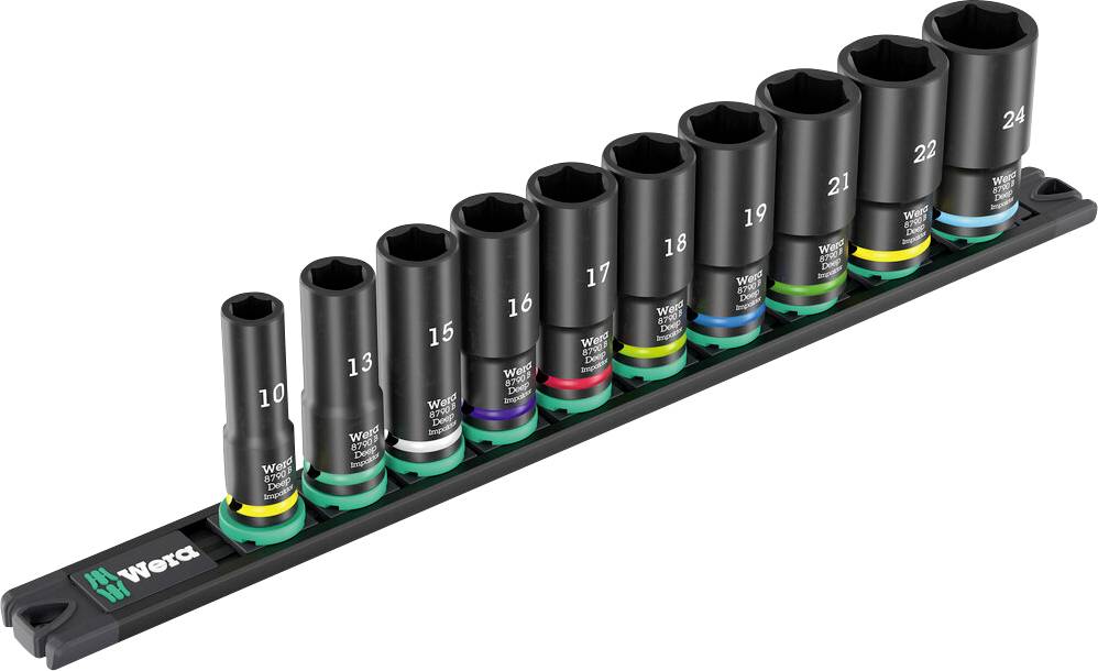 Wera 9660 Jeu de clés à douille métrique 3/8" 10 pièces 05005590001