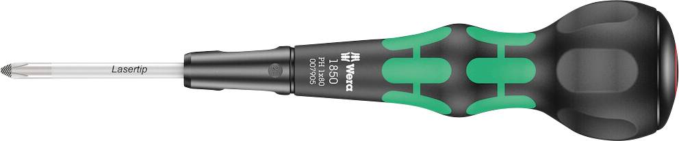 Wera 1850 PH 05007905001 Tournevis cruciforme PH 1 Longueur de la lame: 50 mm