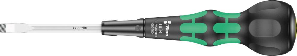 Wera 1834 Tournevis pour vis à fente Largeur de lame: 6 mm Longueur de la lame: 70 mm