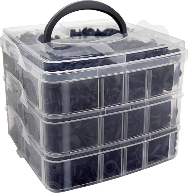 HP Autozubehör 14651 Set de clips de fixation (L x l) 17 cm x 17 cm