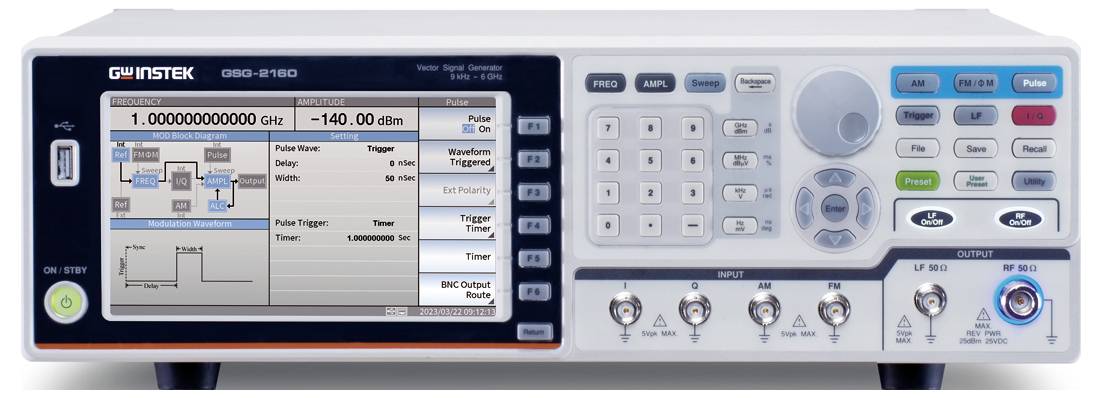 GSG-2060 (GPIB+AUX) (CE) RF-Signalgenerator Générateur de signaux GW Instek 9 kHz - 6 GHz