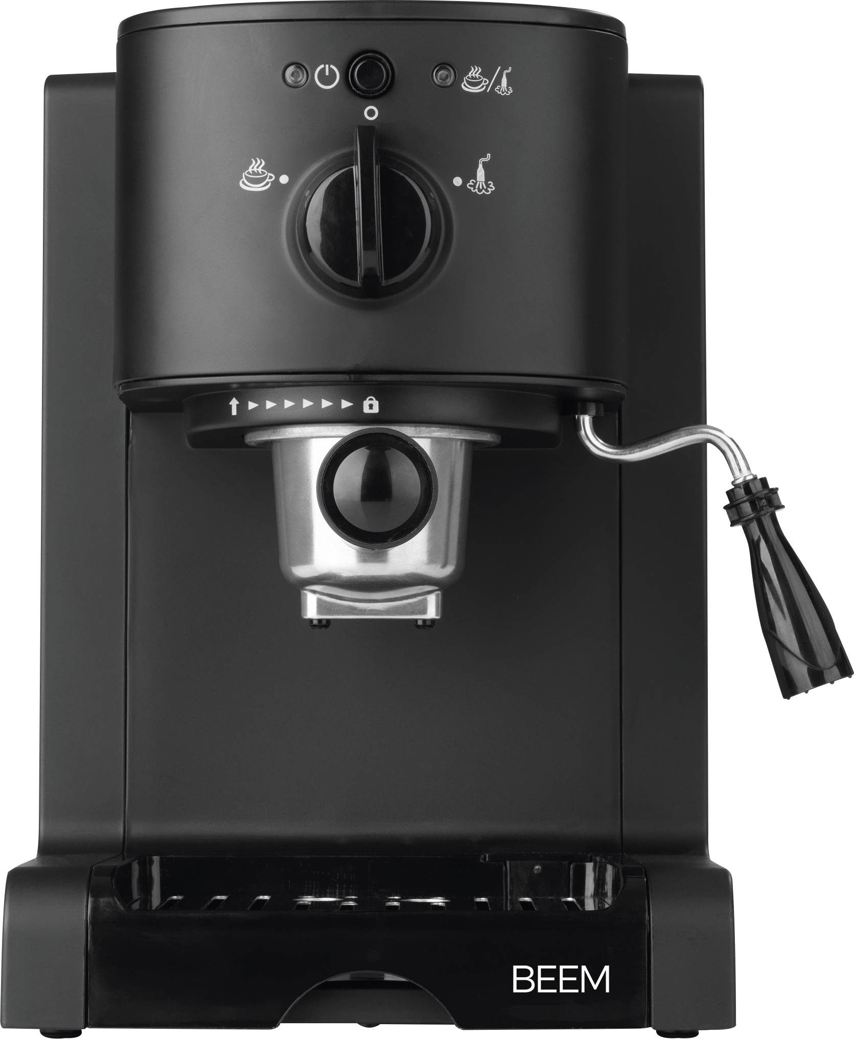BEEM 03270 Machine à expresso noir (mat) 1470 W fonction de conservation de la chaleur, avec embout de mousseur à lait
