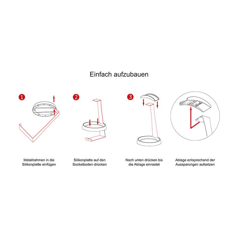 Dynavox Support pour casque noir