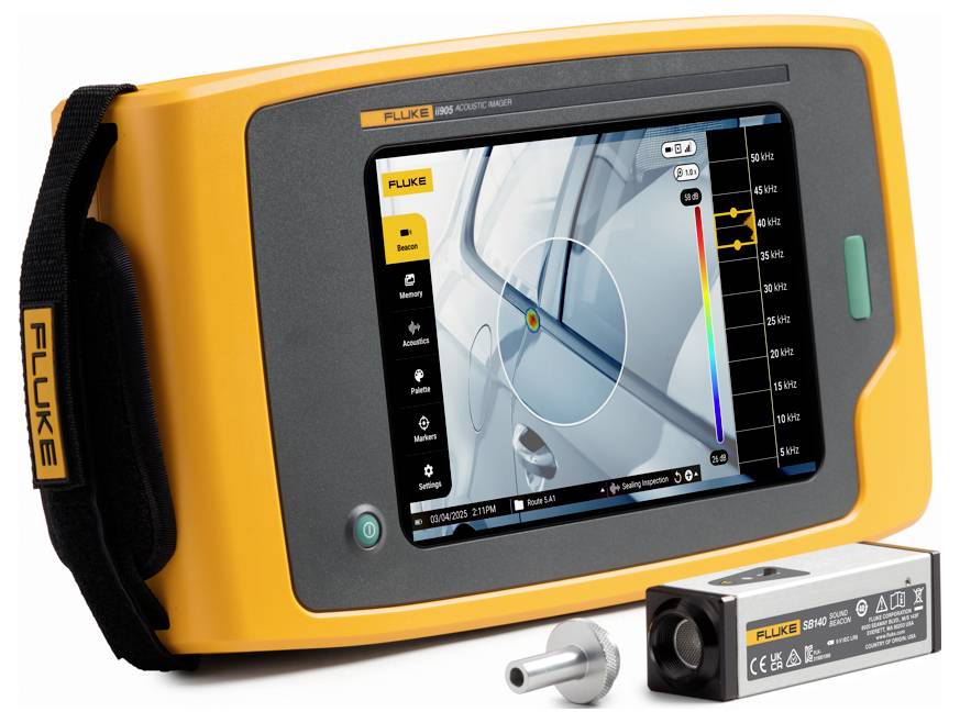 Fluke Caméra acoustique Écran couleur FLK-II905/SB140/FPC3 15.4 - 115.2 dB 2 Hz - 52 Hz USB-C, WLAN