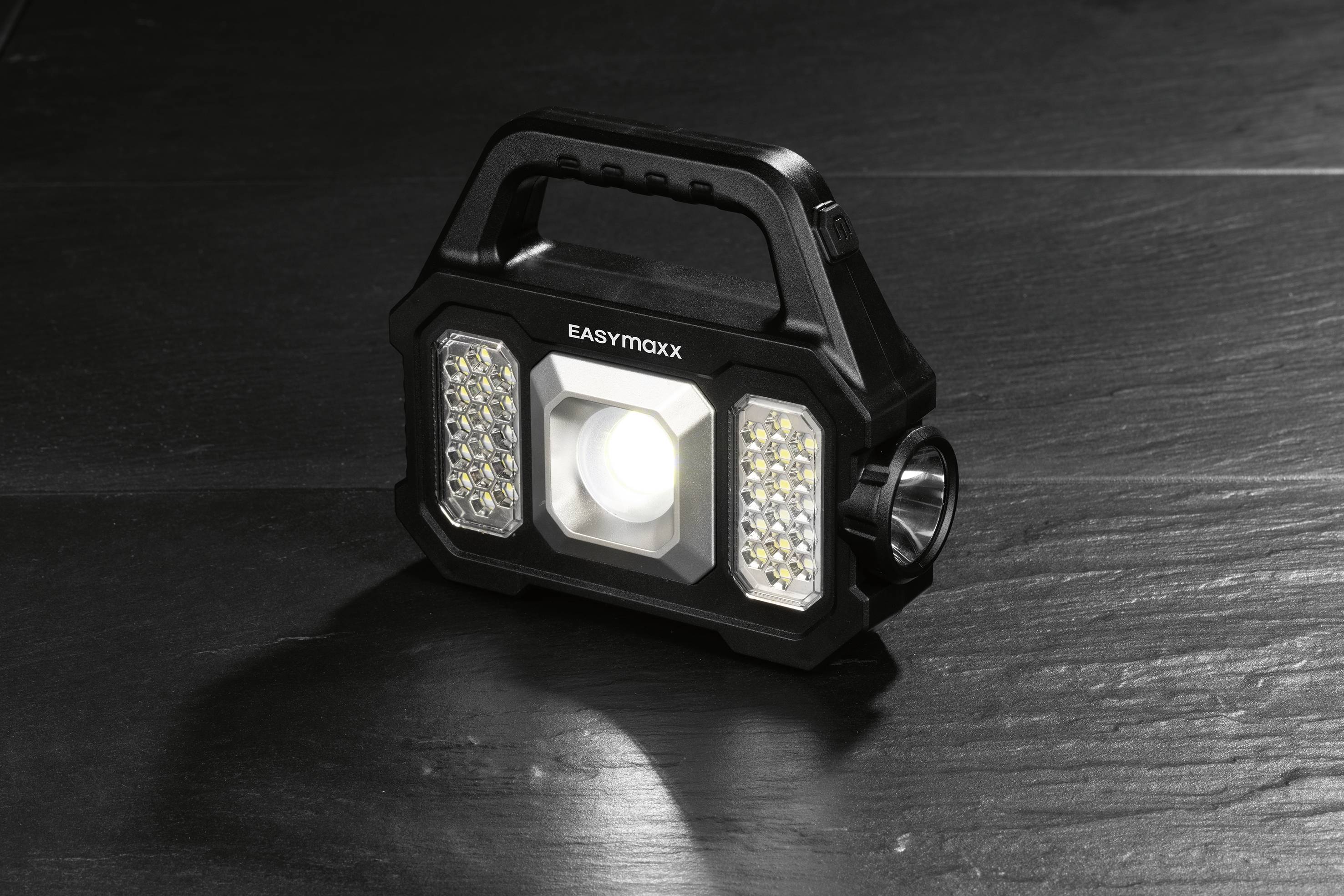 easymaxx 12899 LED, LED COB Lampe de travail à batterie, solaire