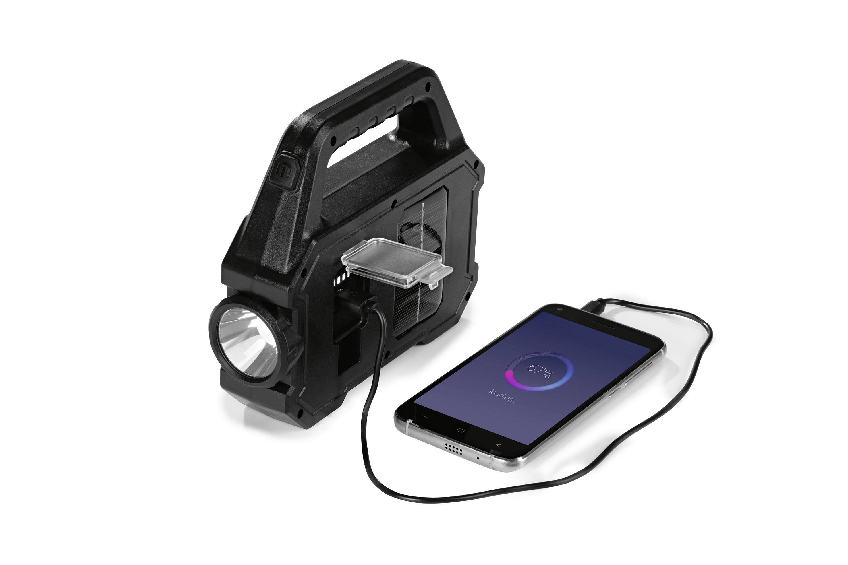 easymaxx 12899 LED, LED COB Lampe de travail à batterie, solaire