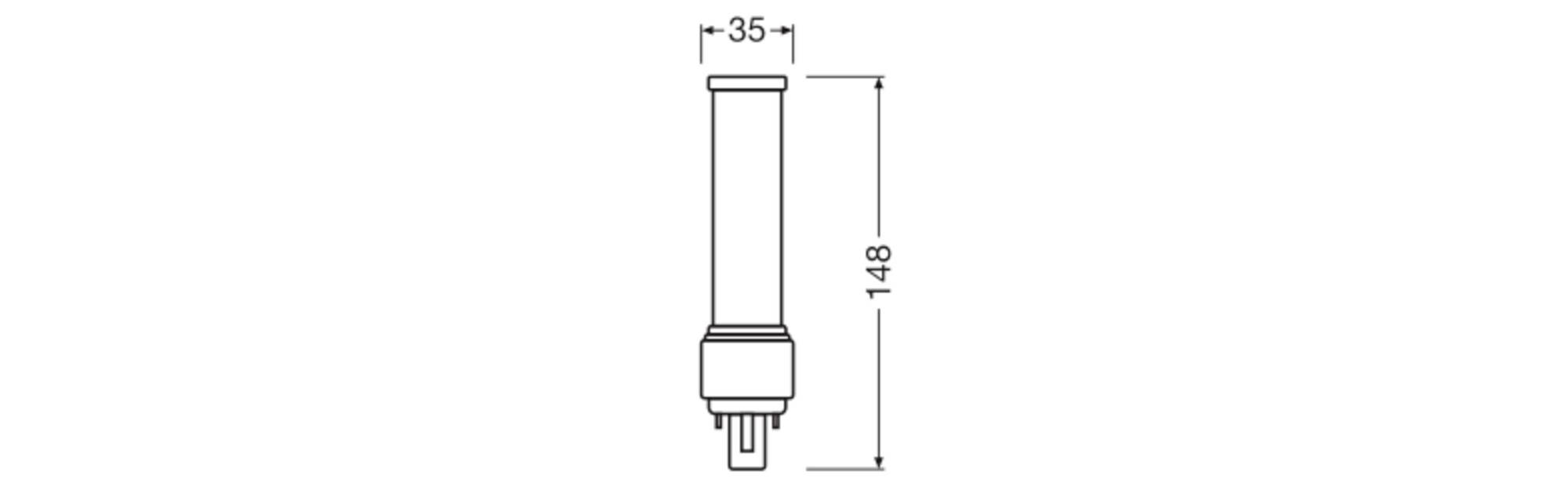 OSRAM HOMELIGHTING 4099854502439 Tubes LED CEE E (A - G) G24d-2 7 W blanc lumière du jour 1 pc(s)