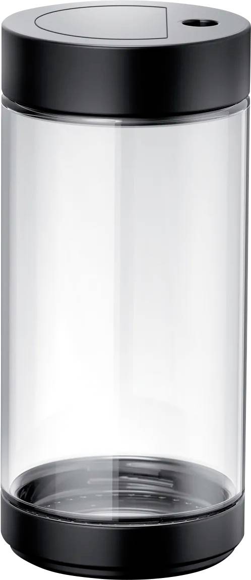 Siemens Glasmilchbehälter für Kaffeevollautomaten EQ500, EQ700 classic und EQ6 plus TZ80008 Pot à lait noir, transparent
