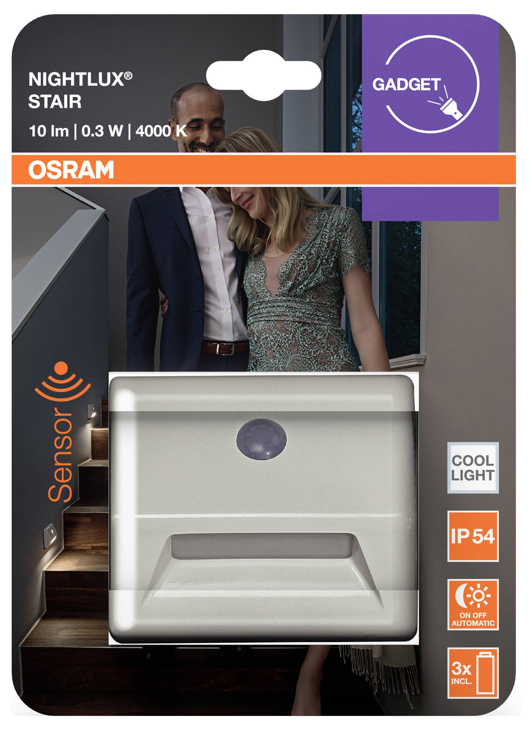 Veilleuse LED OSRAM HOMELIGHTING NIGHTLUX Stair White 4099854530951