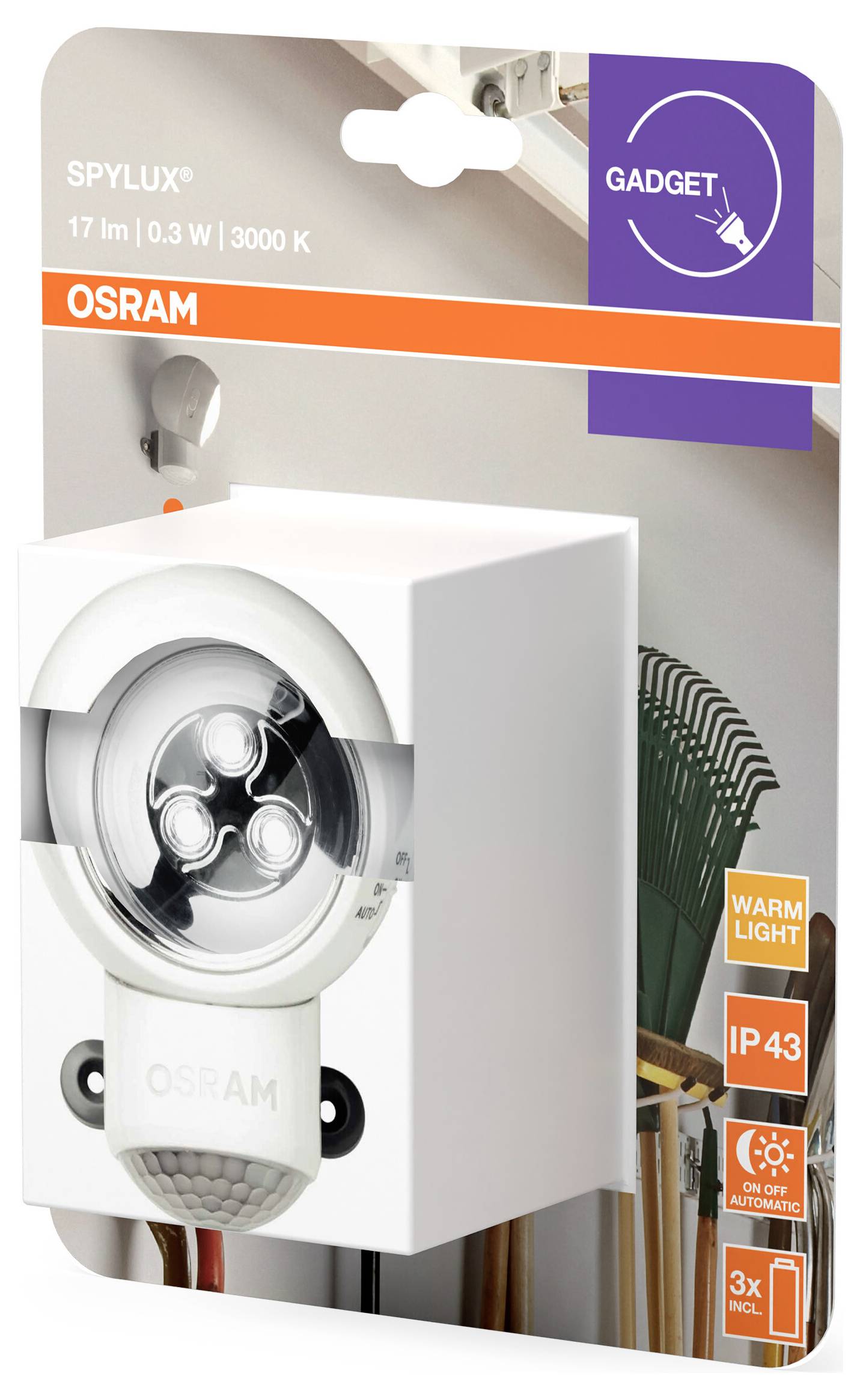 Veilleuse LED OSRAM HOMELIGHTING SPYLUX White 4099854531330