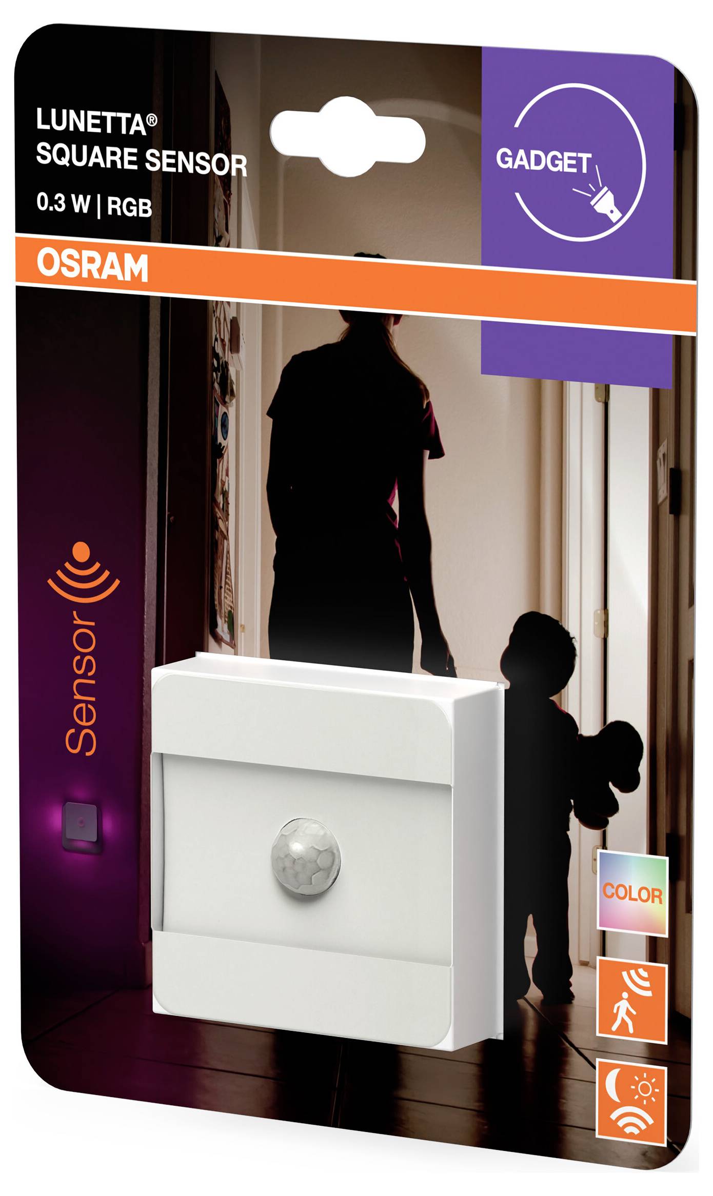 OSRAM HOMELIGHTING Lunetta Square Sensor RGB White Lampe LED pour dessous d'armoire avec détecteur
