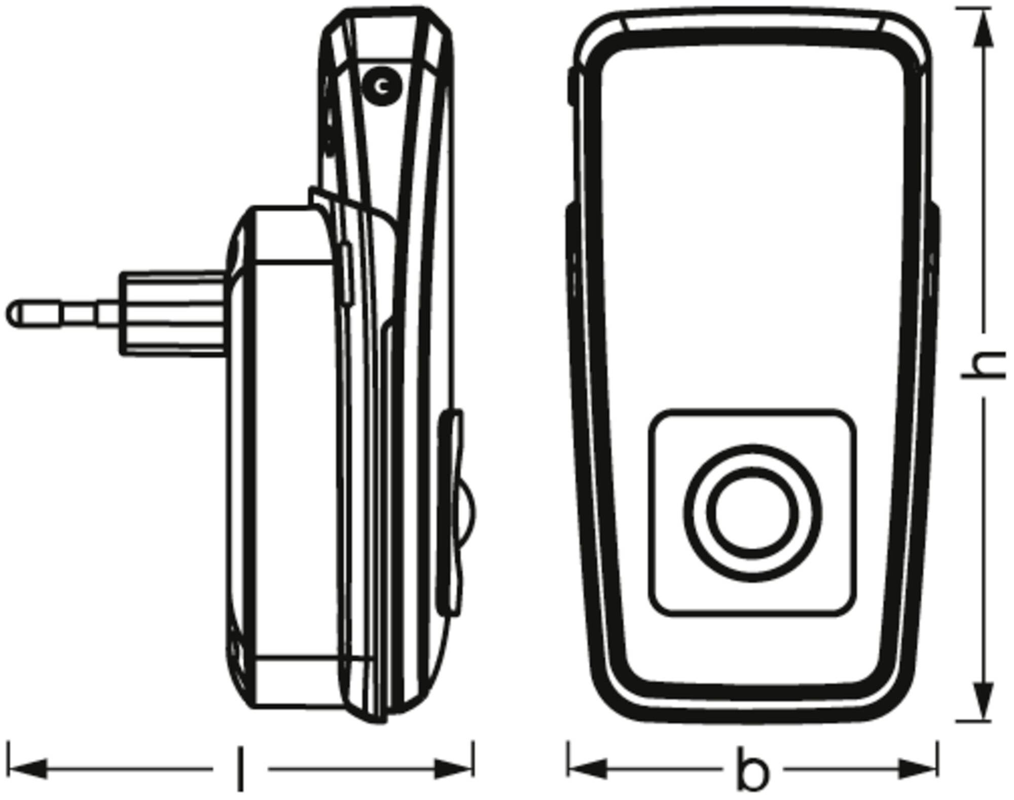 OSRAM HOMELIGHTING Lunetta Torch Inductive Sensor White Veilleuse LED avec lampe de poche