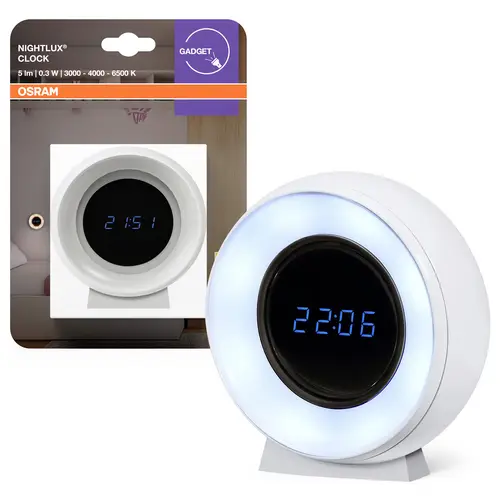 Veilleuse LED OSRAM HOMELIGHTING Nightlux Clock 0.3W 4099854530838 Veilleuse LED OSRAM HOMELIGHTING Nightlux Clock 0.3W 4099854530838