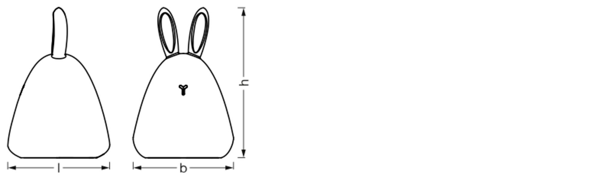 Veilleuse LED OSRAM HOMELIGHTING Nightlux Touch Rabbit USB 4099854536656