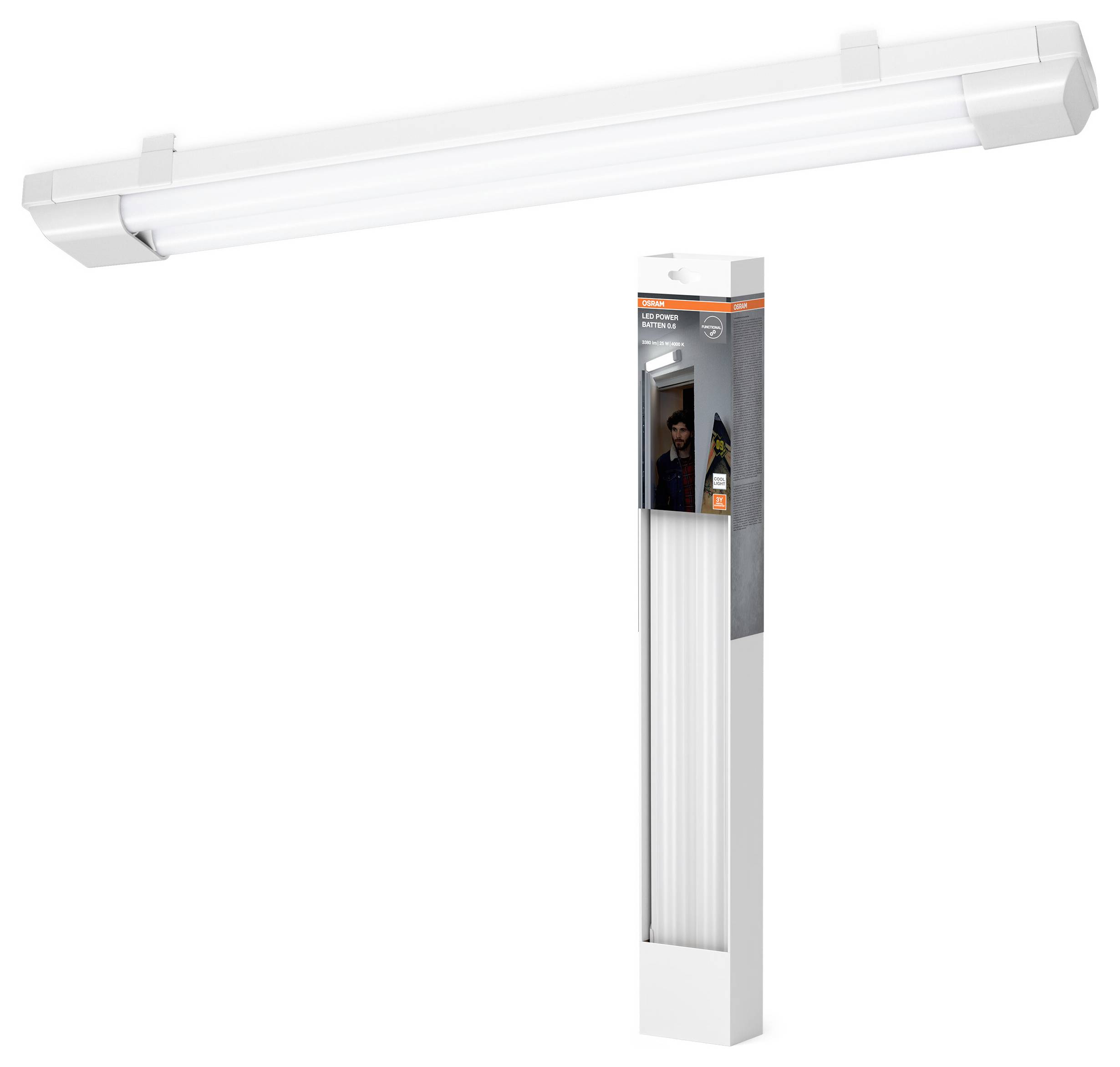 OSRAM HOMELIGHTING LED Power Batten 600 mm 25 W 4000 K Réglette à LED