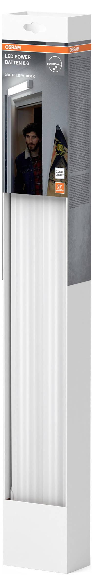OSRAM HOMELIGHTING LED Power Batten 600 mm 25 W 4000 K Réglette à LED