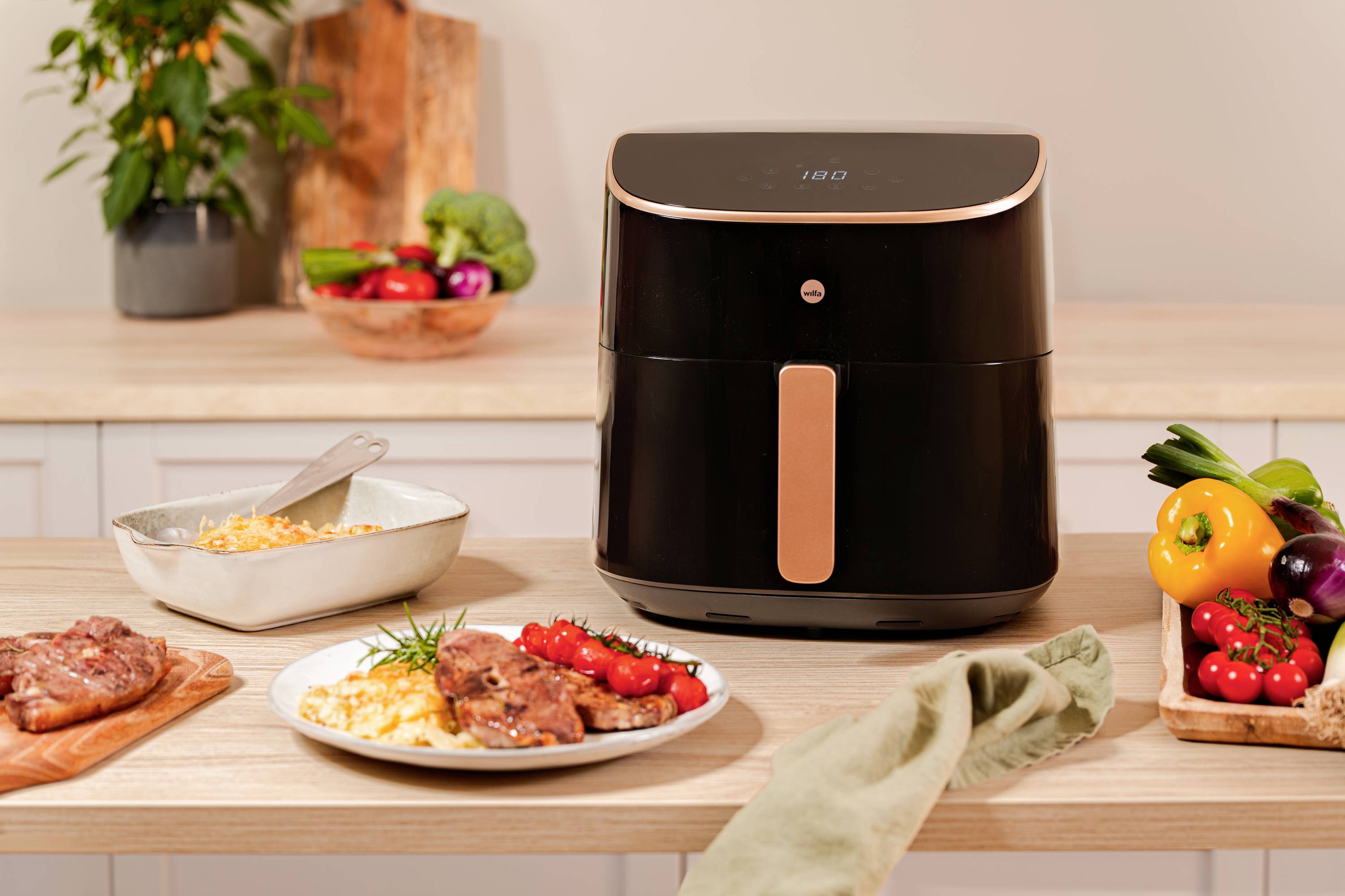 Wilfa Dualfry Split AFD-80SPLIT Friteuse à air chaud 8 l 1600 W