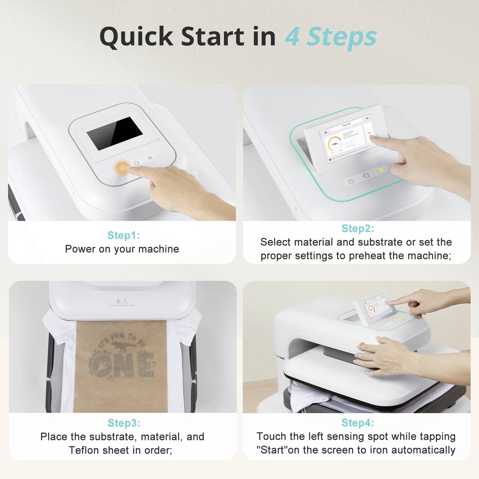 Loklik ImPress Auto 2 Smart Presse à chaud bleu