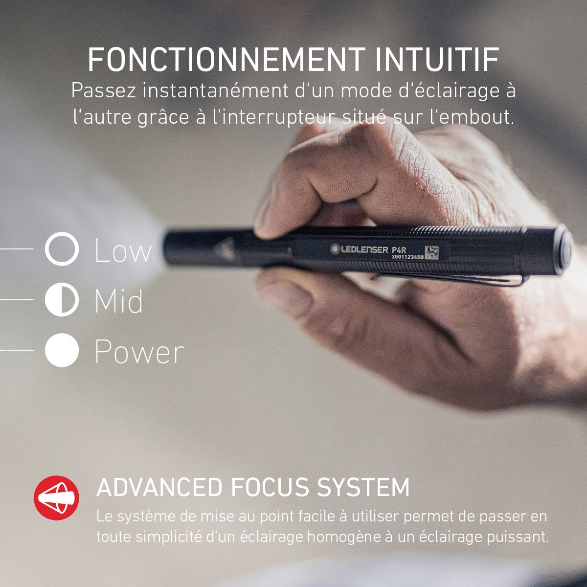 Ledlenser P4 Lampe de poche à pile(s) 180 lm 23 h