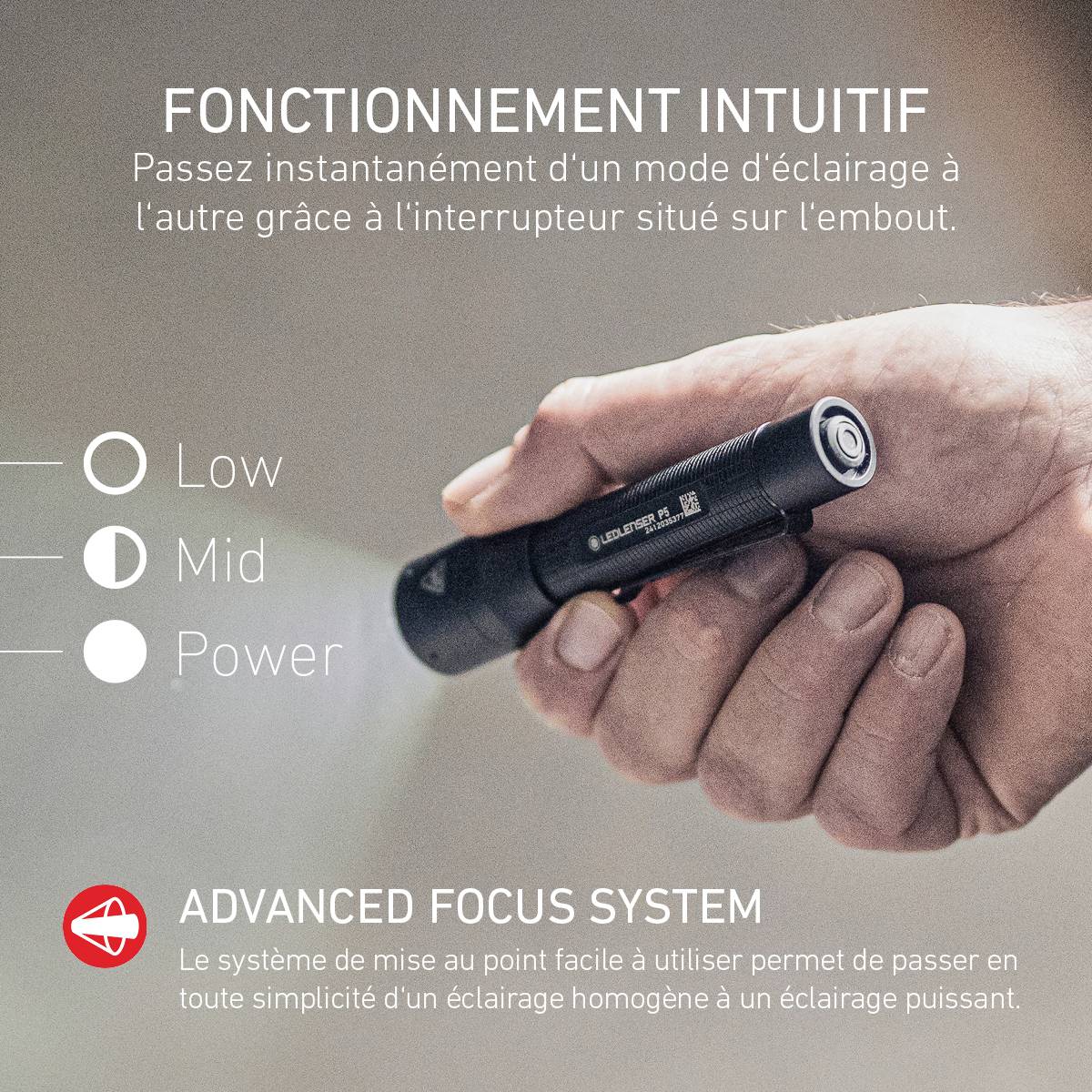 Ledlenser P5 Lampe de poche à pile(s) 200 lm 8 h