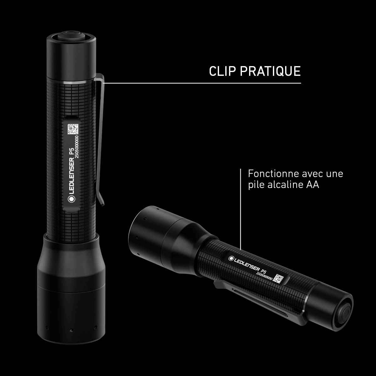 Ledlenser P5 Lampe de poche à pile(s) 200 lm 8 h