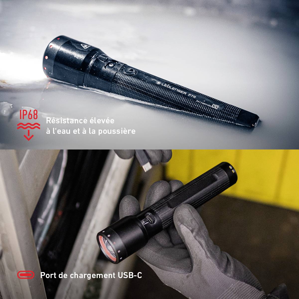 Ledlenser P7R Lampe de poche à batterie 1200 lm 80 h