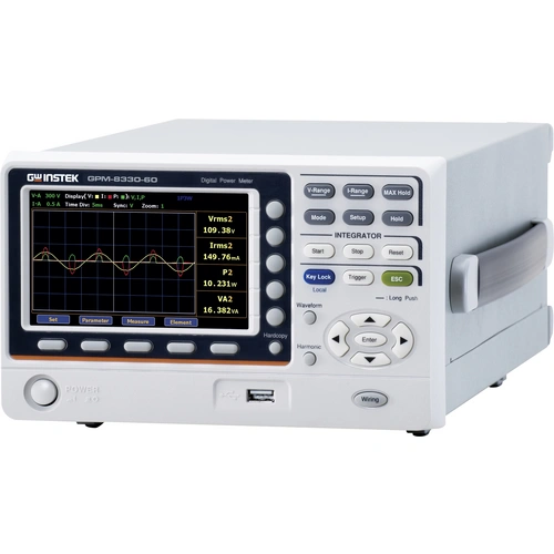 GW Instek GPM-8330-60 (CE) GPIB/DA12 Analyseur de réseau triphasé Mesures de l'énergie, Écran graphique, Mesures en ligne, avec GW Instek GPM-8330-60 (CE) GPIB/DA12 Analyseur de réseau triphasé Mesures de l'énergie, Écran graphique, Mesures en ligne, avec
