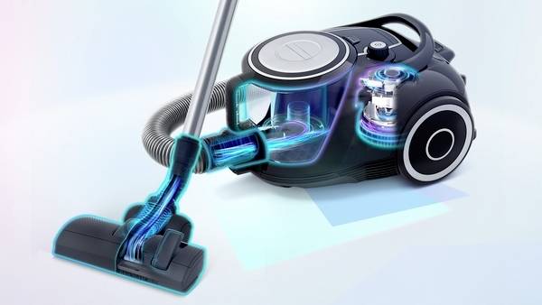 Bosch beutelloser Staubsauger ProFamily GS41 Serie 6, blau Aspirateur sans sac sans sac