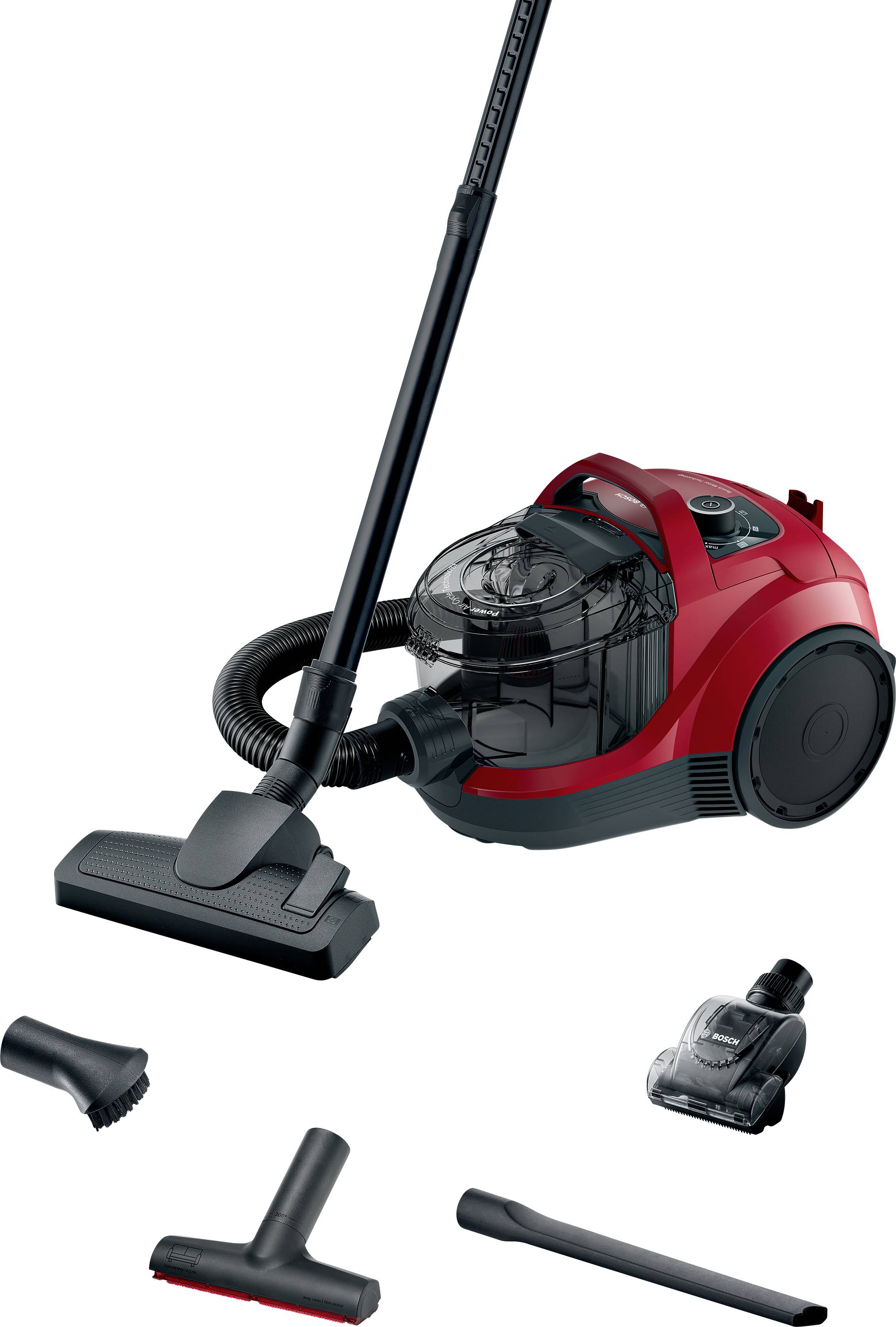 Bosch beutelloser Staubsauger Serie 4, rot Aspirateur sans sac sans sac