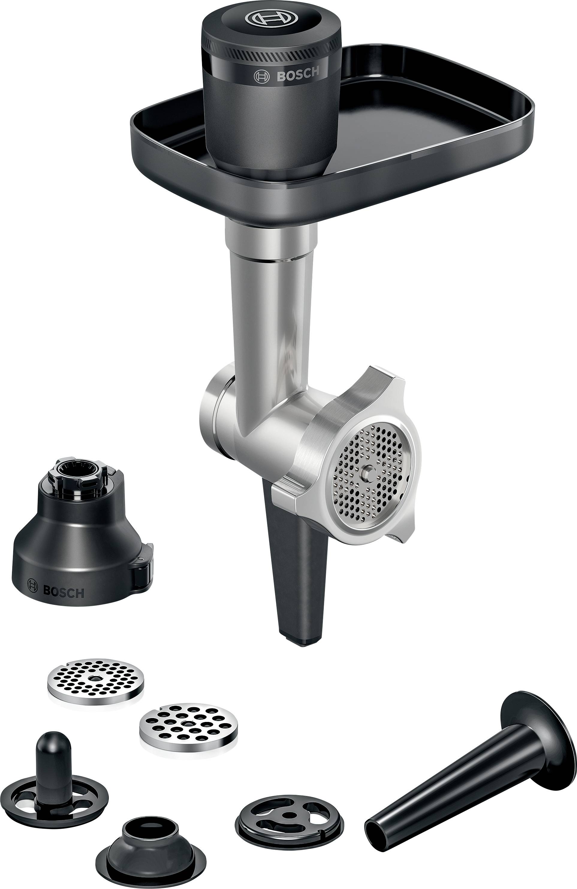Bosch Hunting Adventure Set Fleischwolf+Zubehör für Bosch Küchenmaschine Serie 6 MUZS6HA Hachoir à viande noir, acier inoxydable