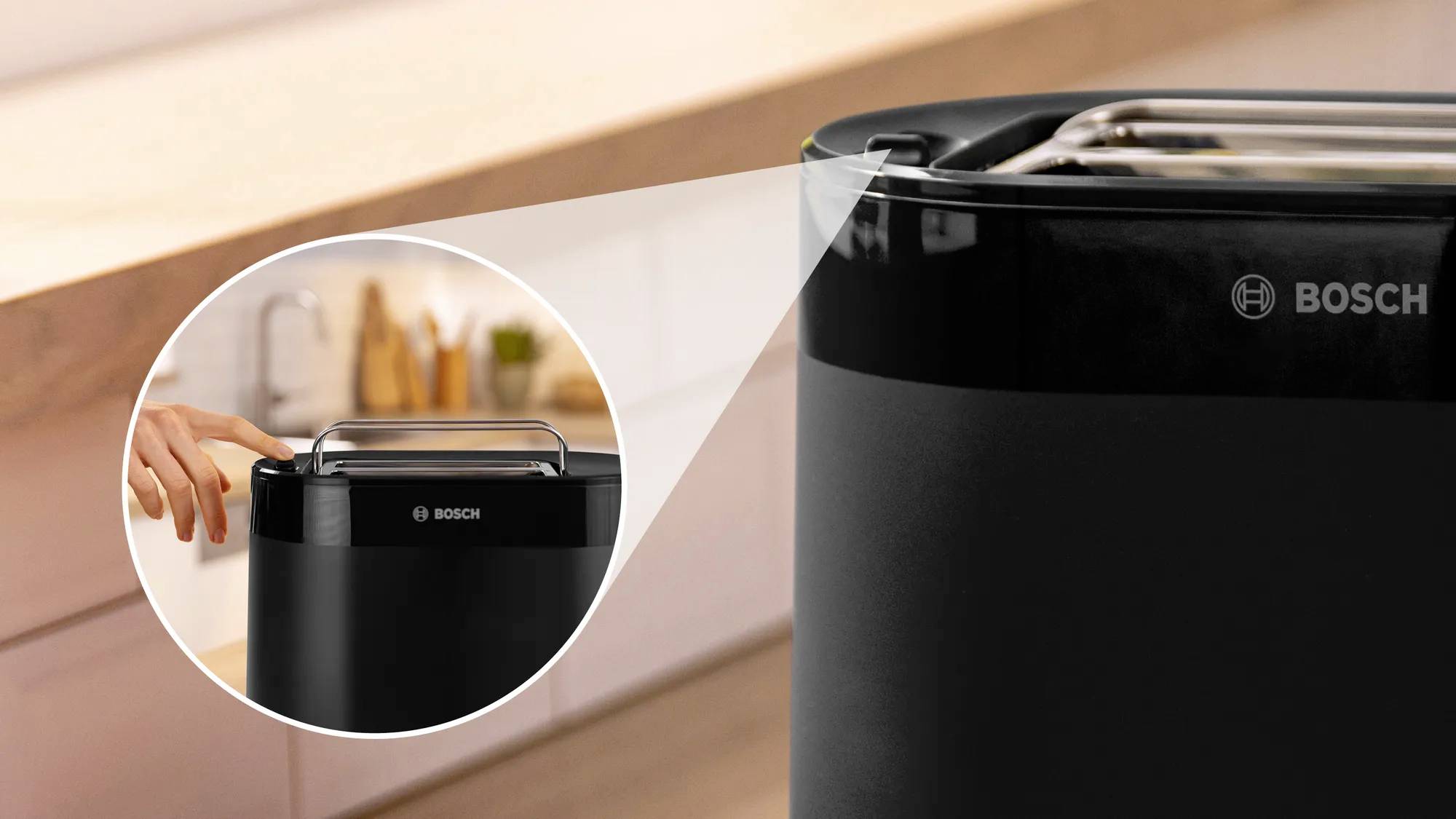 Bosch Kompakt Toaster MyMoment, schwarz Grille-pain noir