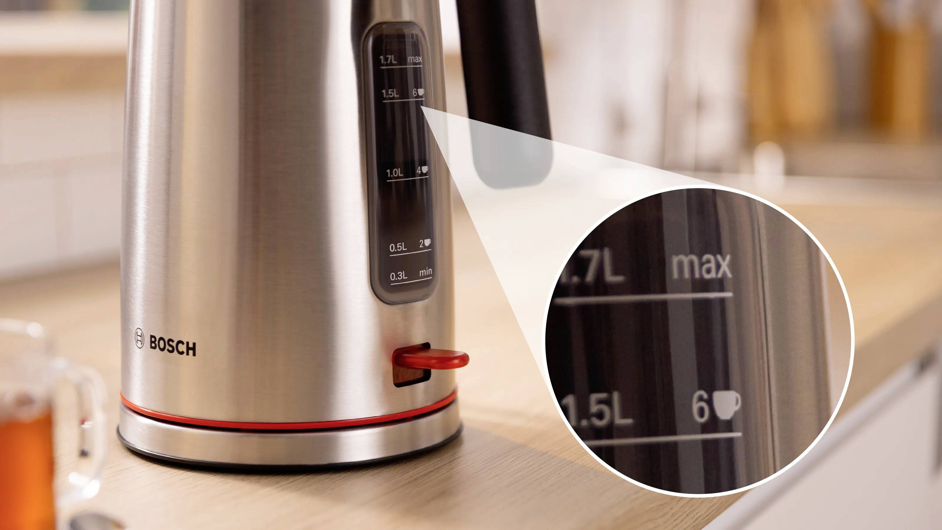 Bosch 1,7L MyMoment, Edelstahl Bouilloire acier inoxydable, noir