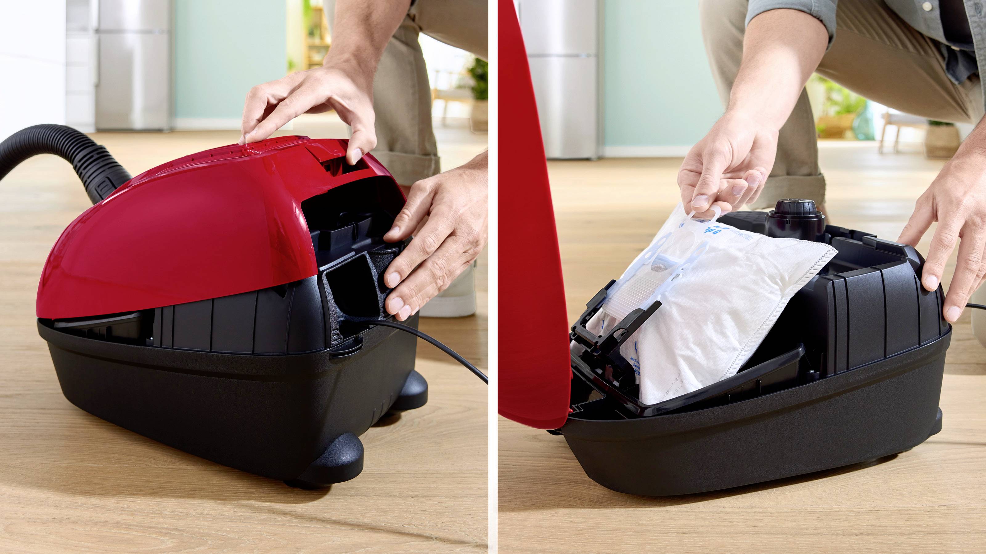 Bosch Staubsauger mit Beutel, Serie 4, rot Aspirateur avec sac