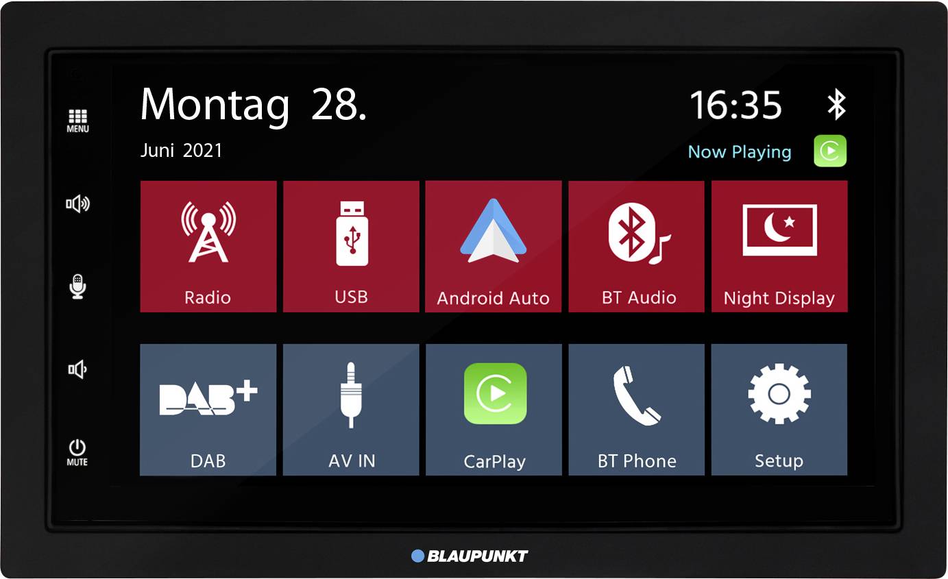 Blaupunkt Oslo 600 DAB Autoradio Apple CarPlay, Android Auto™, avec télécommande, avec antenne DAB, kit mains libres bluetooth
