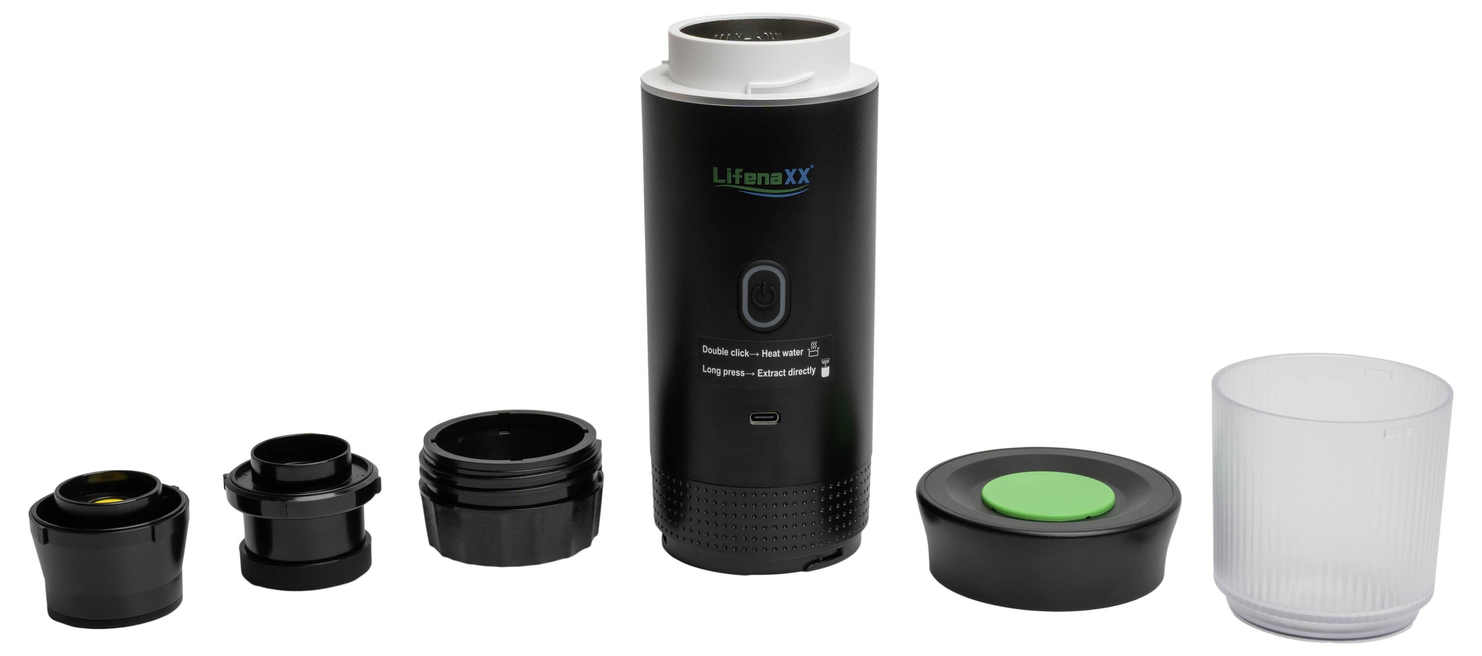 Lifenaxx To Go LX-060 Machine à expresso noir