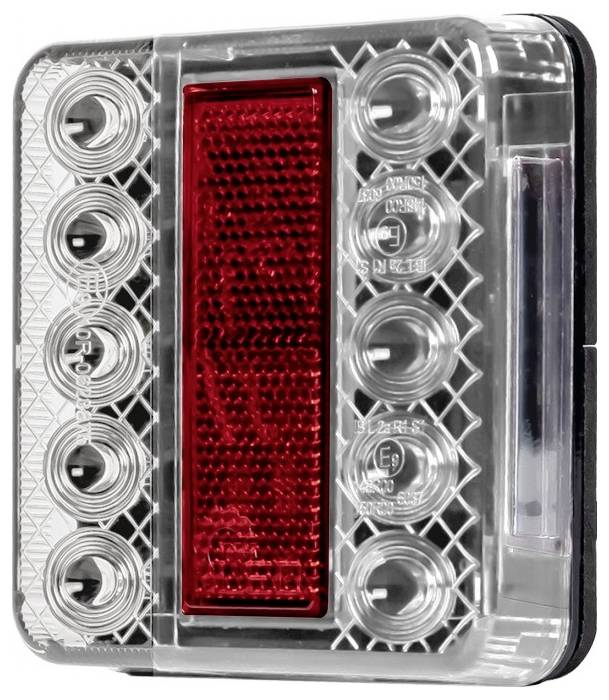 SecoRüt Feu de recul pour remorque extrêmités de câble ouvertes arrière 12 V/DC transparent