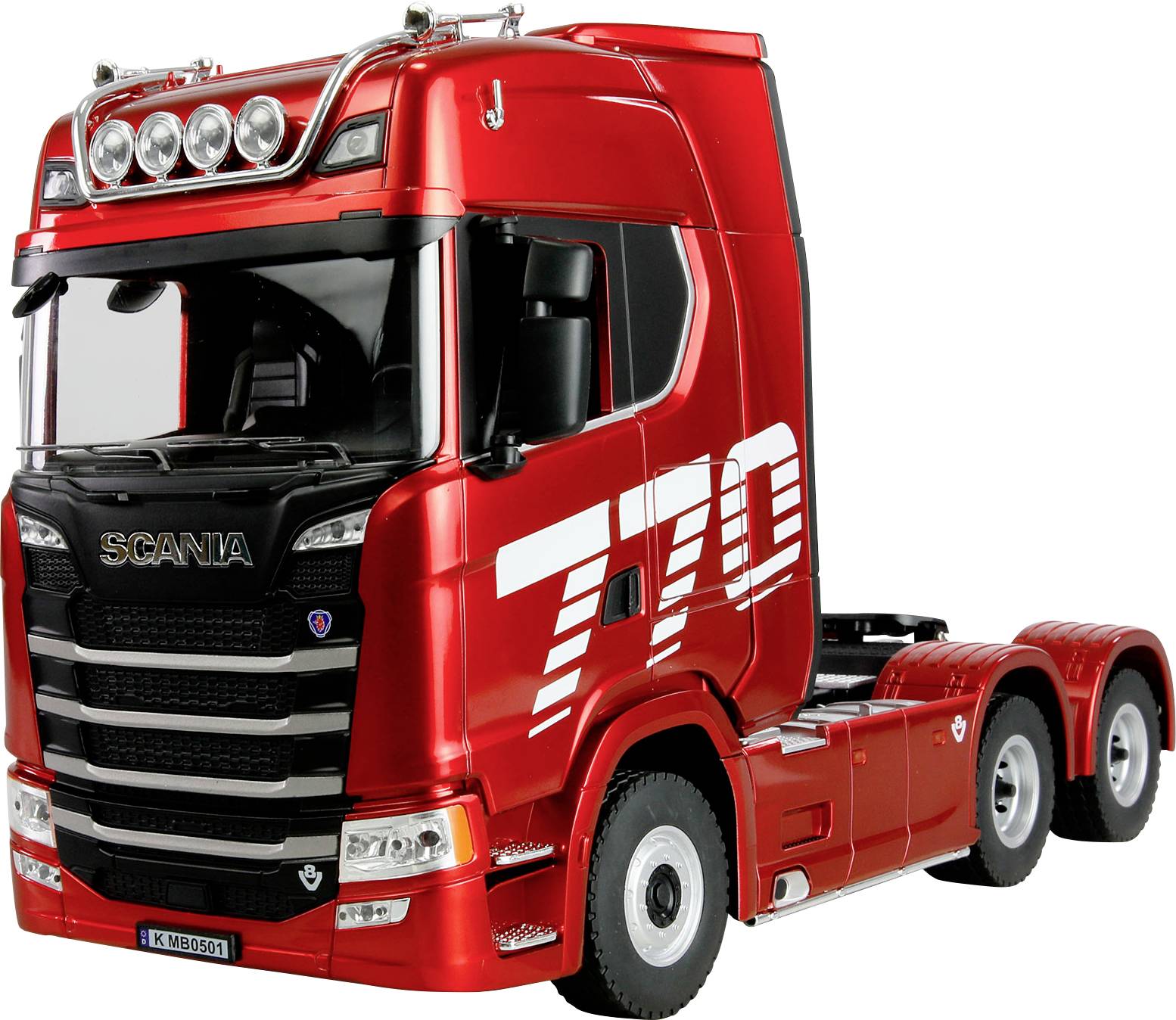 Amewi 22717 Scania 770 S Zugmaschine 1:18 électrique Camion RC prêt à fonctionner (RtR) avec fonction sonore, avec effet lumineux